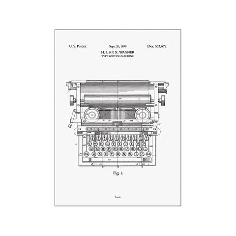 Typewriter — Art print by Bomedo from Poster & Frame