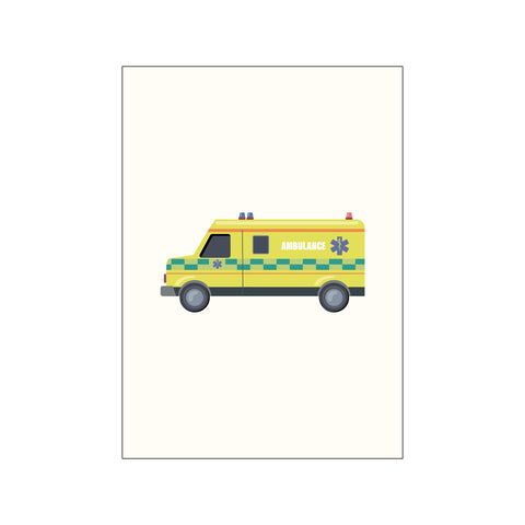 Udrykningsbiler plakatsæt – Børneplakat 3/3 — Art print by Citatplakat from Poster & Frame