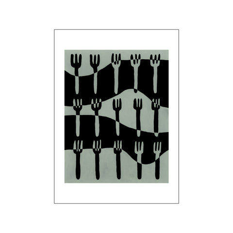 Forks in Formation — Art print by Valeryia van der Meer from Poster & Frame