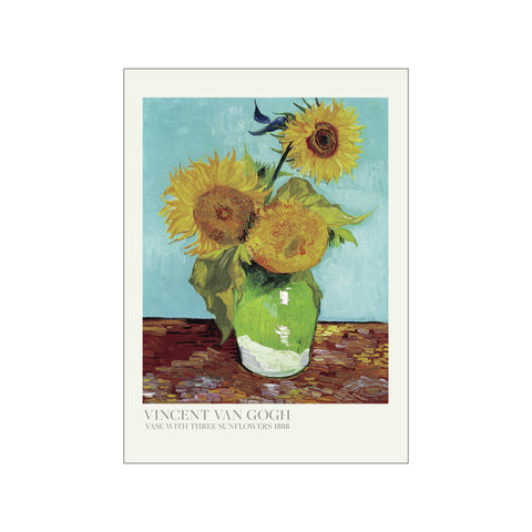 Vase With Three Sunflowers - Art Card