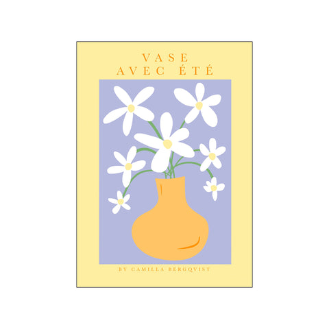 MARGUERITE AVEC JAUNE — Art print by Camilla Bergqvist from Poster & Frame