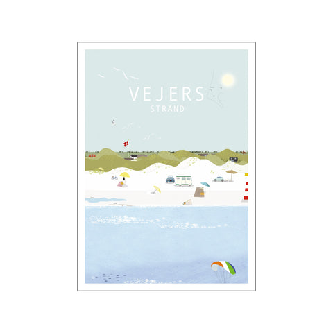 Vejers Strand — Art print by Lydia Wienberg from Poster & Frame