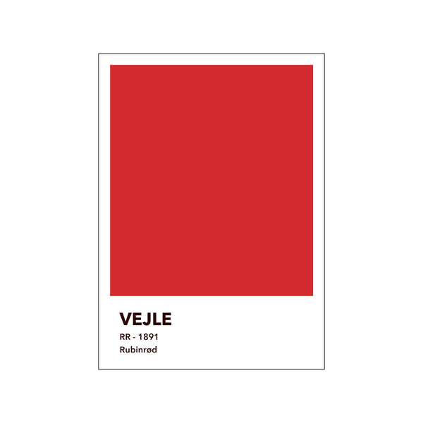 VEJLE - RUBINRØD — Art print by Olé Olé from Poster & Frame
