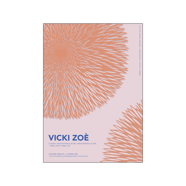 Flower - Salmon Rose — Art print by VICKI ZOÉ from Poster & Frame