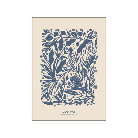 Blue Garden — Art print by VICKI ZOÉ from Poster & Frame