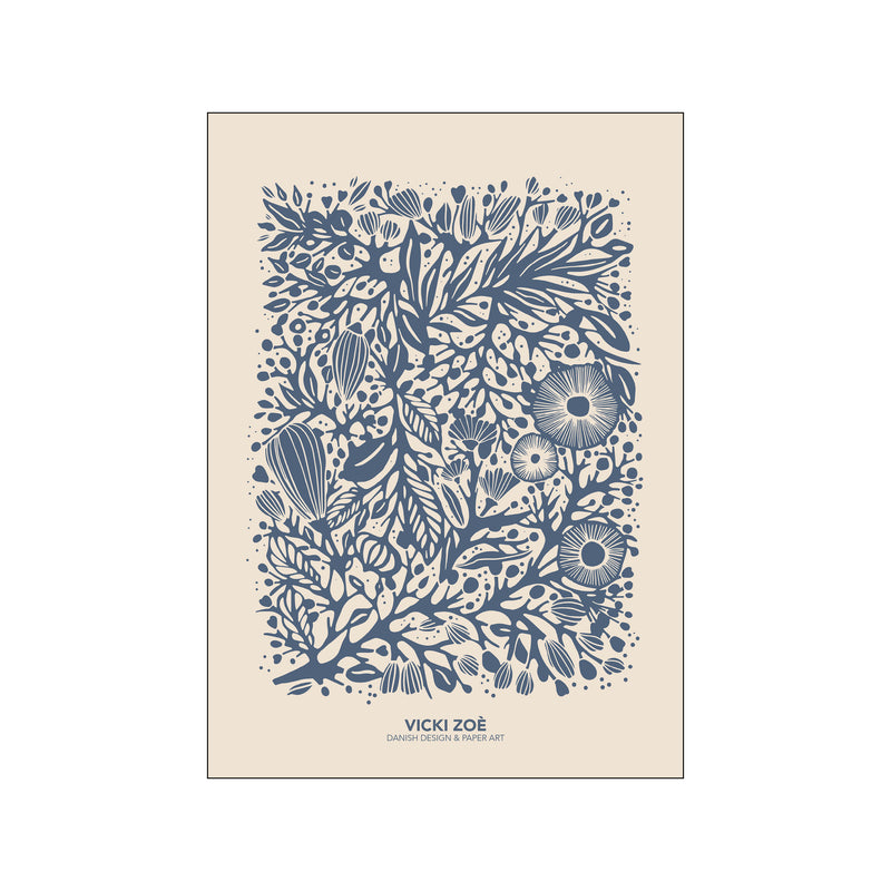 Blue Spring Florals — Art print by VICKI ZOÉ from Poster & Frame