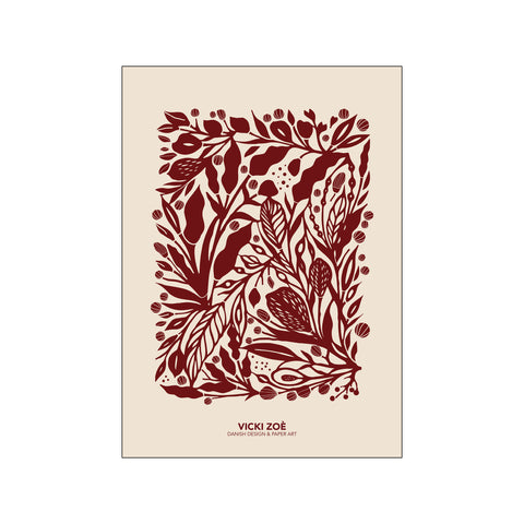 Red Garden — Art print by VICKI ZOÉ from Poster & Frame