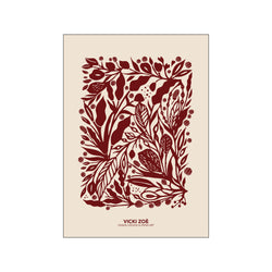 Red Garden — Art print by VICKI ZOÉ from Poster & Frame