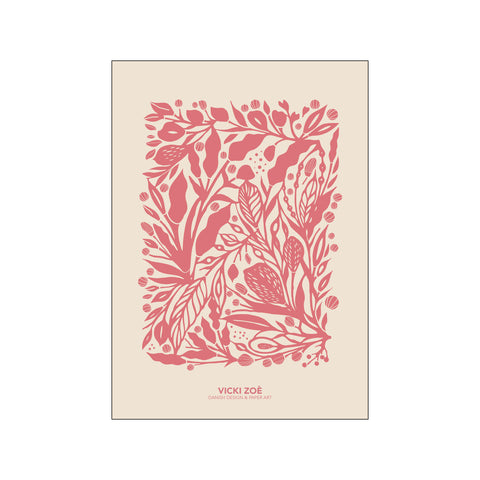 Salmon Rose Garden — Art print by VICKI ZOÉ from Poster & Frame