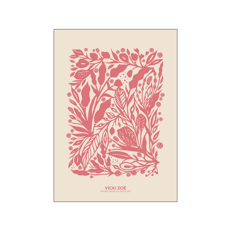 Salmon Rose Garden — Art print by VICKI ZOÉ from Poster & Frame