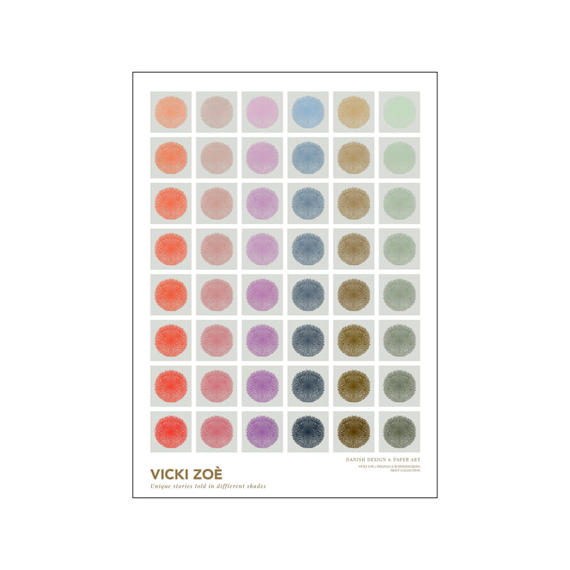 Flower - In Tone Color Selection — Art print by VICKI ZOÉ from Poster & Frame