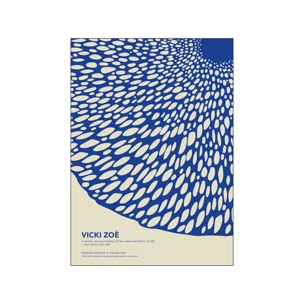 The Touch of a Human Being - Blue — Art print by VICKI ZOÉ from Poster & Frame