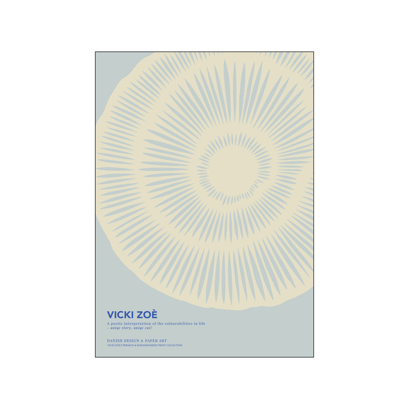 The Uniqueness of you - Light Blue Cream — Art print by VICKI ZOÉ from Poster & Frame