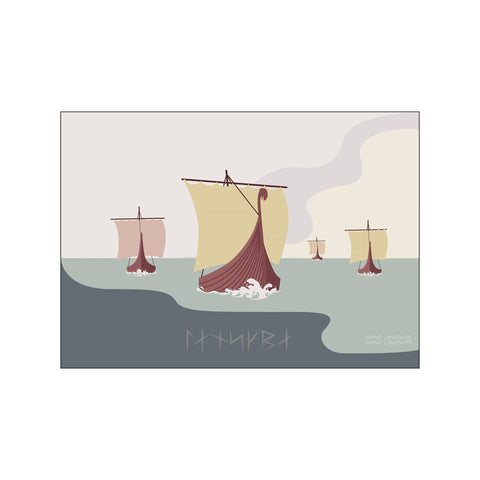 Viking langskibe — Art print by Viking Rego from Poster & Frame