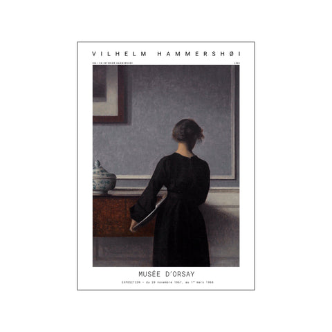 Vilhelm Hammershoi - Ida I en interior — Art print by Vilhelm Hammershoi x PSTR Studio from Poster & Frame