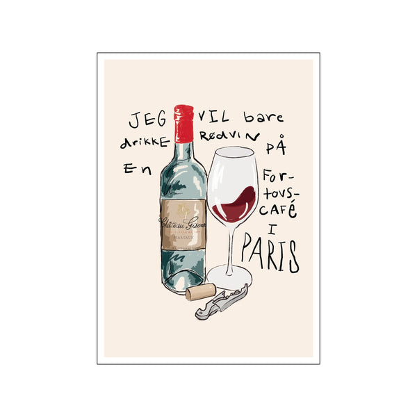 Vin à Paris — Art print by Gustav Lautrup from Poster & Frame