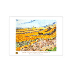 Enclosed Field with Ploughman — Art print by Vincent Van Gogh from Poster & Frame