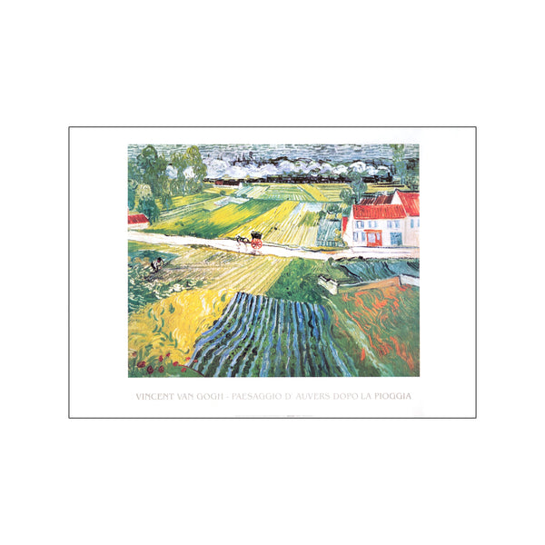 Paesaggio d'auvers dopo la pioggia — Art print by Vincent Van Gogh from Poster & Frame