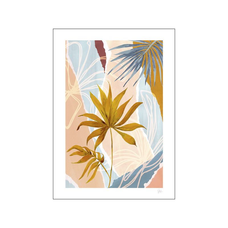 Soft Tone Abstract Leaf Collage 2 — Art print by Violets Print House from Poster & Frame