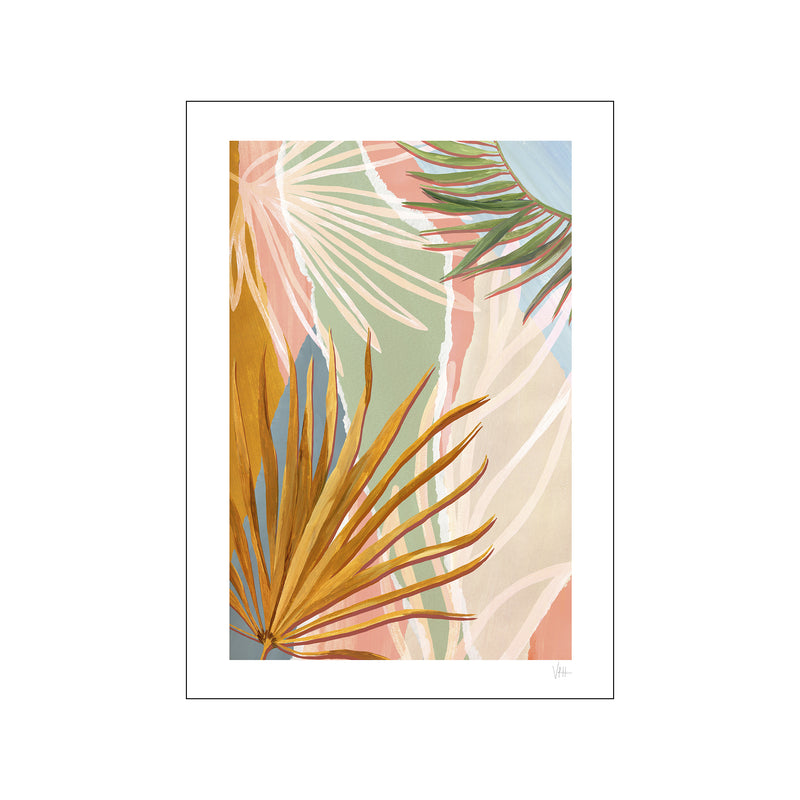 Soft Tone Abstract Leaf Collage 3 — Art print by Violets Print House from Poster & Frame