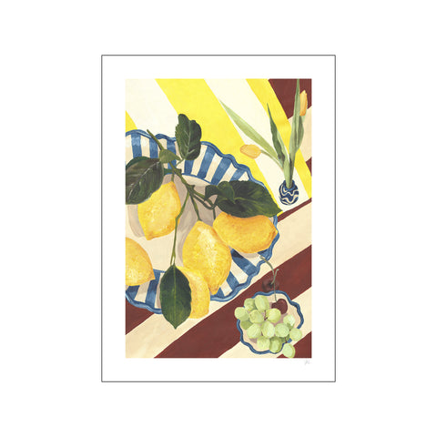 Lemons and Grapes — Art print by Violets Print House from Poster & Frame