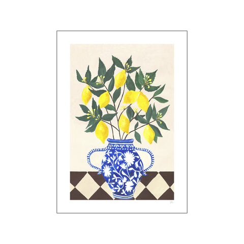 Vase of Lemons — Art print by Violets Print House from Poster & Frame