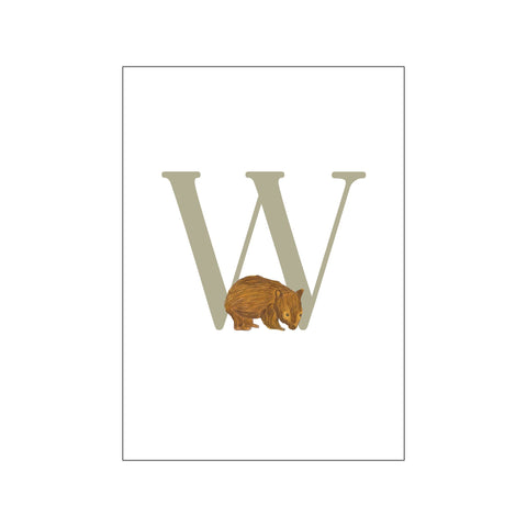 W-Wombat — Art print by Tiny Goods from Poster & Frame