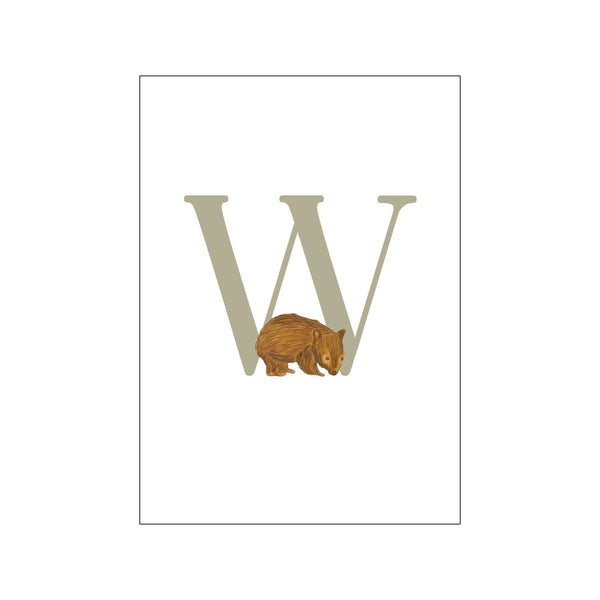 W-Wombat — Art print by Tiny Goods from Poster & Frame