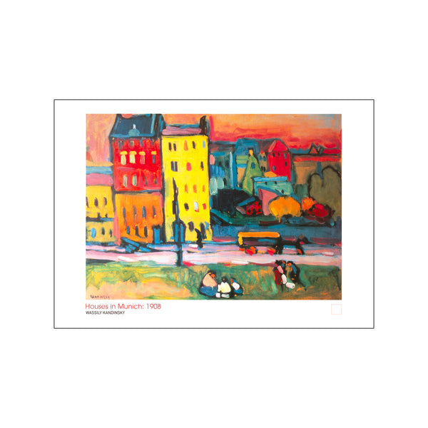 Houses in Munich 1908 — Art print by W. Kandinsky from Poster & Frame