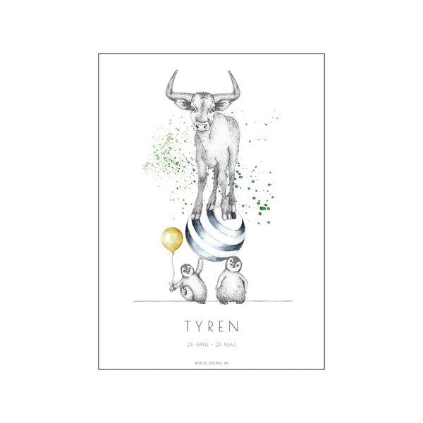 STJERNETEGNSPLAKAT - TYREN — Art print by Wood Stories from Poster & Frame
