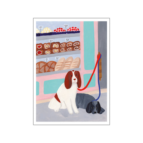 Waiting Dogs — Art print by Iga Kosicka from Poster & Frame