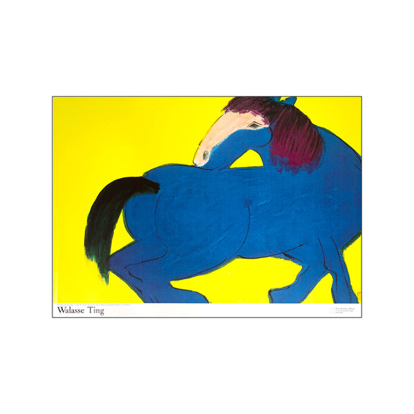 Blue horse — Art print by Walasse Ting from Poster & Frame