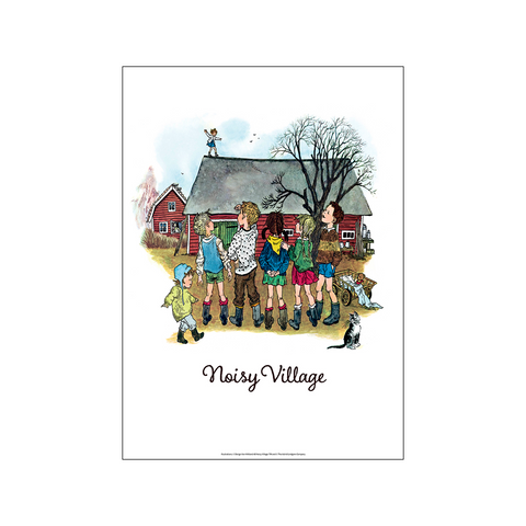 Walking on the Roof - Noisy Village — Art print by Astrid Lindgren from Poster & Frame