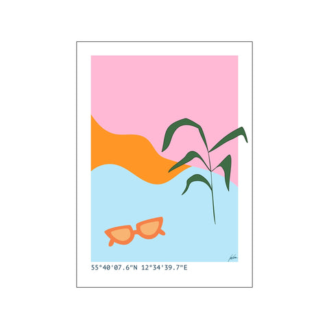 Wavey full size 2 — Art print by Justesen Plakater from Poster & Frame