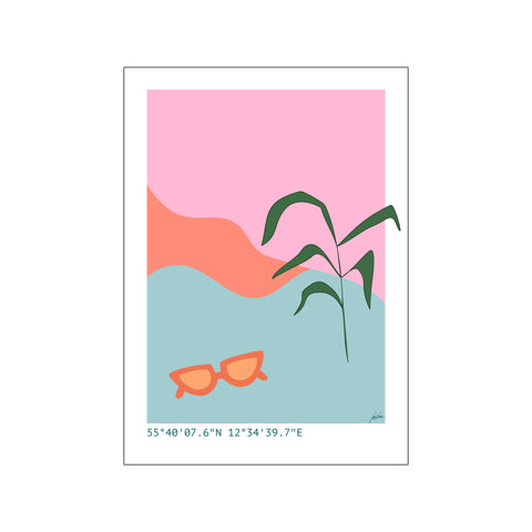 Wavey full size 3 — Art print by Justesen Plakater from Poster & Frame