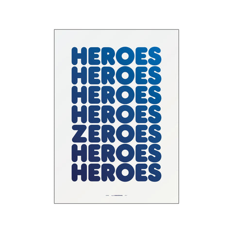 Weightless - Heroes — Art print by PLTY from Poster & Frame