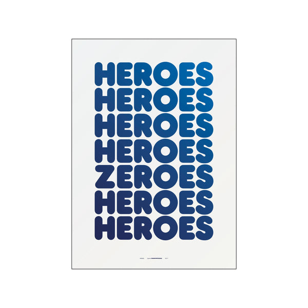 Weightless - Heroes — Art print by PLTY from Poster & Frame
