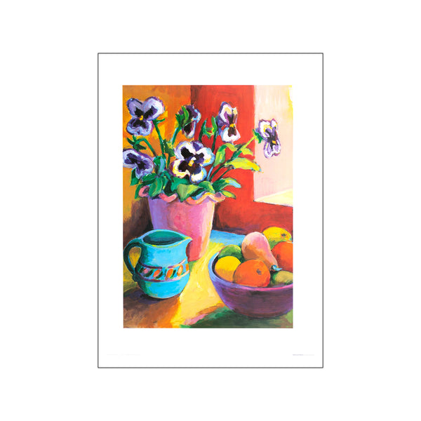 Still life with pansies — Art print by Wendy Hoile from Poster & Frame