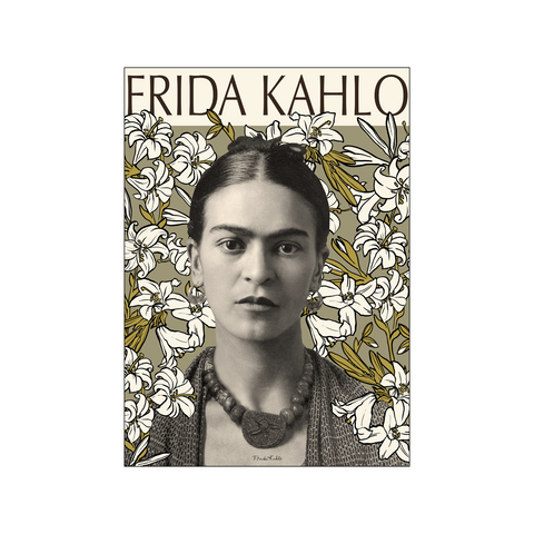 White Floral — Art print by Frida Kahlo from Poster & Frame