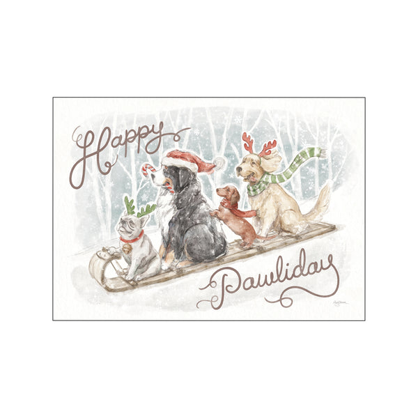 Happy Pawliday I — Art print by Wild Apple from Poster & Frame