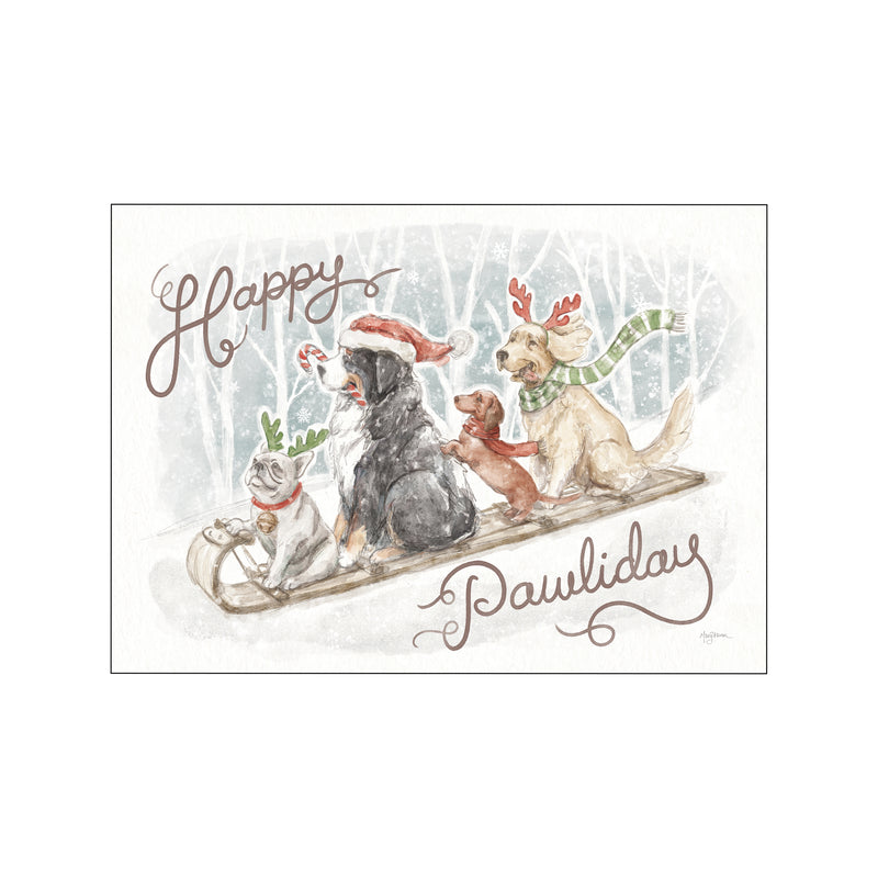 Happy Pawliday I — Art print by Wild Apple from Poster & Frame