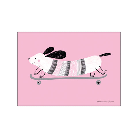 Pink dog — Art print by Wild Apple from Poster & Frame