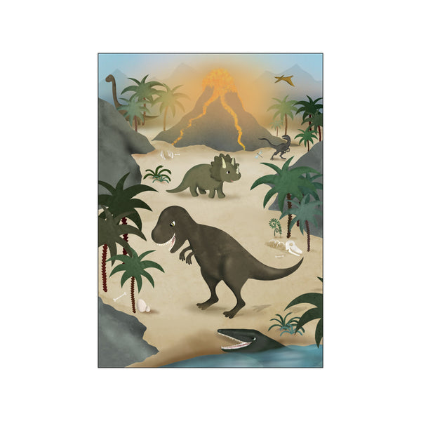 Dinoer — Art print by Willero Illustration from Poster & Frame