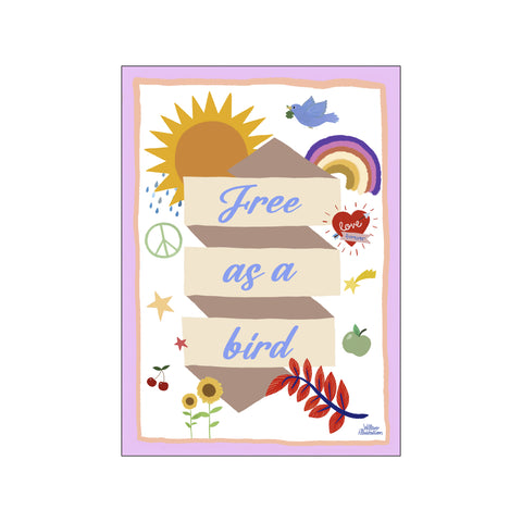 Free as a bird — Art print by Willero Illustration from Poster & Frame