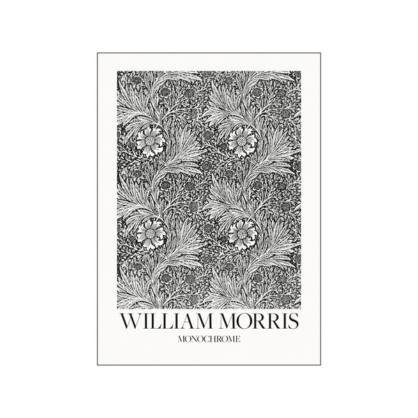 Marigold Monochrome — Art print by William Morris from Poster & Frame