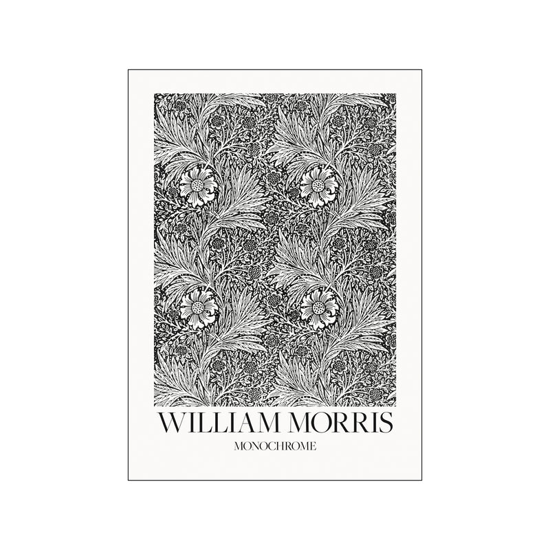 Marigold Monochrome — Art print by William Morris from Poster & Frame