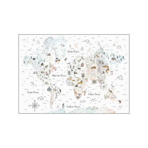 World Traveler I — Art print by Wild Apple from Poster & Frame