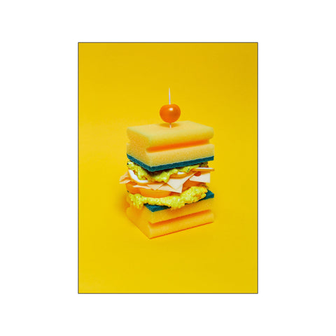 Yellow sponge — Art print by Supermercat from Poster & Frame