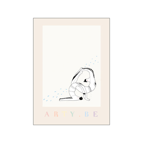 Yoga Strækker — Art print by Bianca Steffensen from Poster & Frame