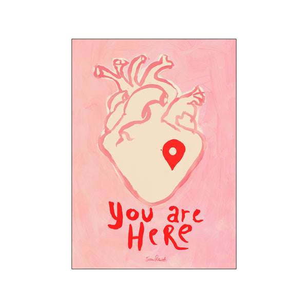 You are Here — Art print by Sissan Richardt from Poster & Frame